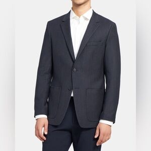 Theory 40 Gansevoort Blazer Eclipse Multi Polka Dot
